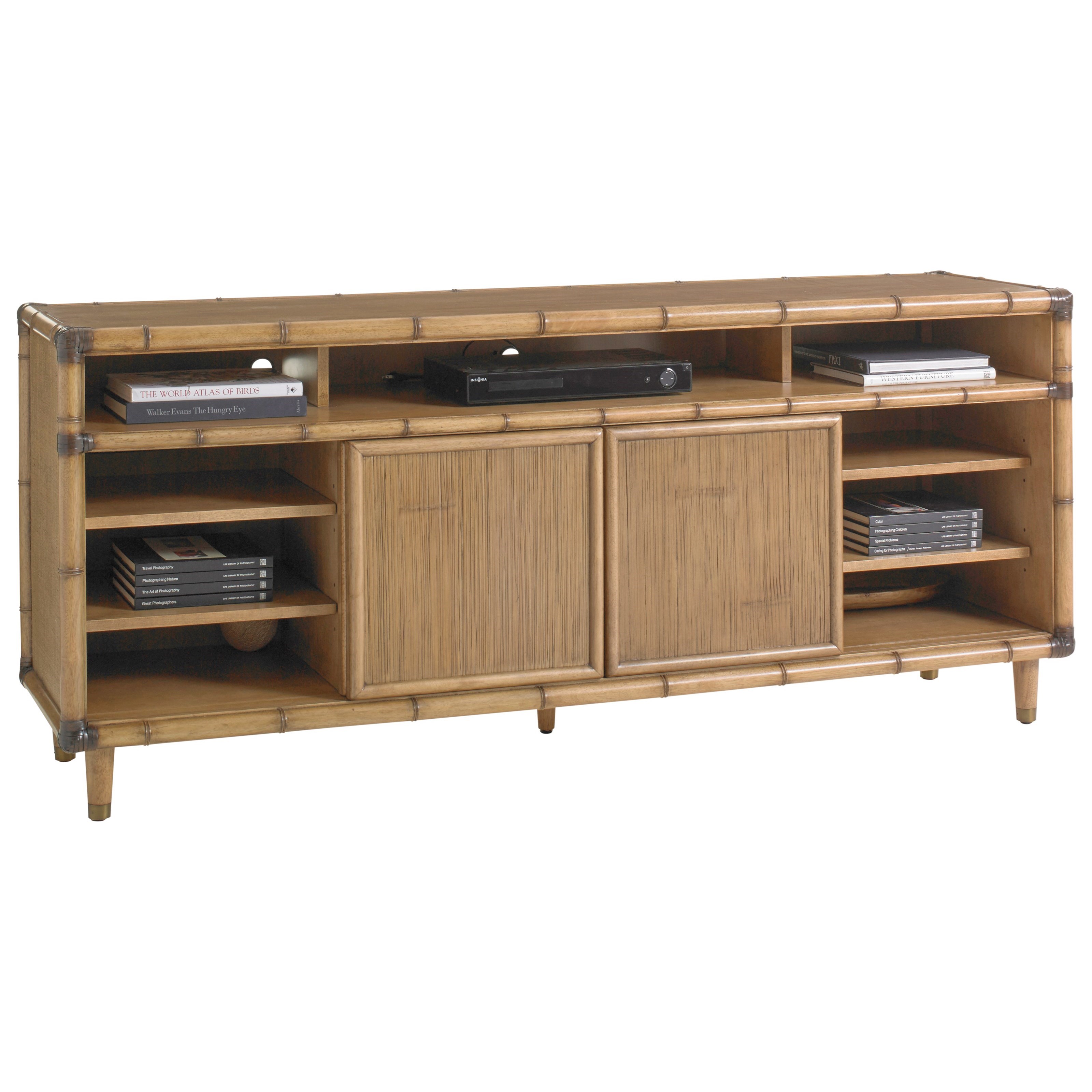 Tommy Bahama Home Twin Palms Sea Crest 74" Media Console with Sliding